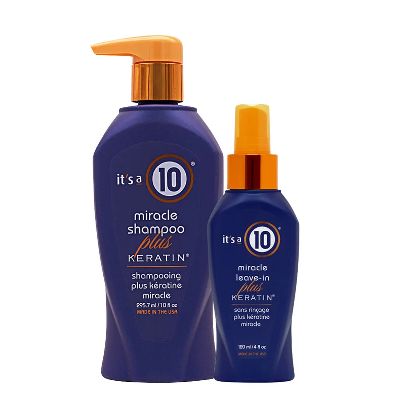 It's A 10 Miracle Shampoo Plus Keratin 295,7ml Leave-In Plus Keratin 120ml
