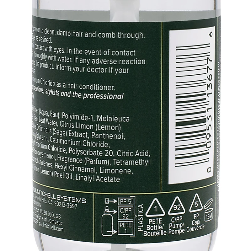 Paul Mitchell Tea Tree Lemon Sage Thickening Spray 75ml - spray volumateur cheveux fins