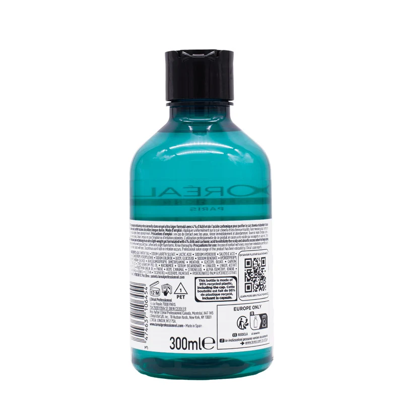 L'Oreal Professionnel Paris Scalp Advanced Anti-Oiliness Shampoo 300ml - shampooing séborégulateur