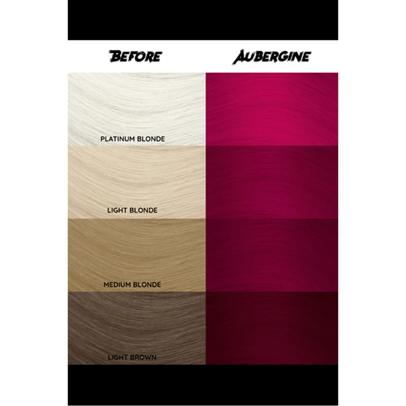 Crazy Color Aubergine no 50, 100ml - Crème colorante Aubergine