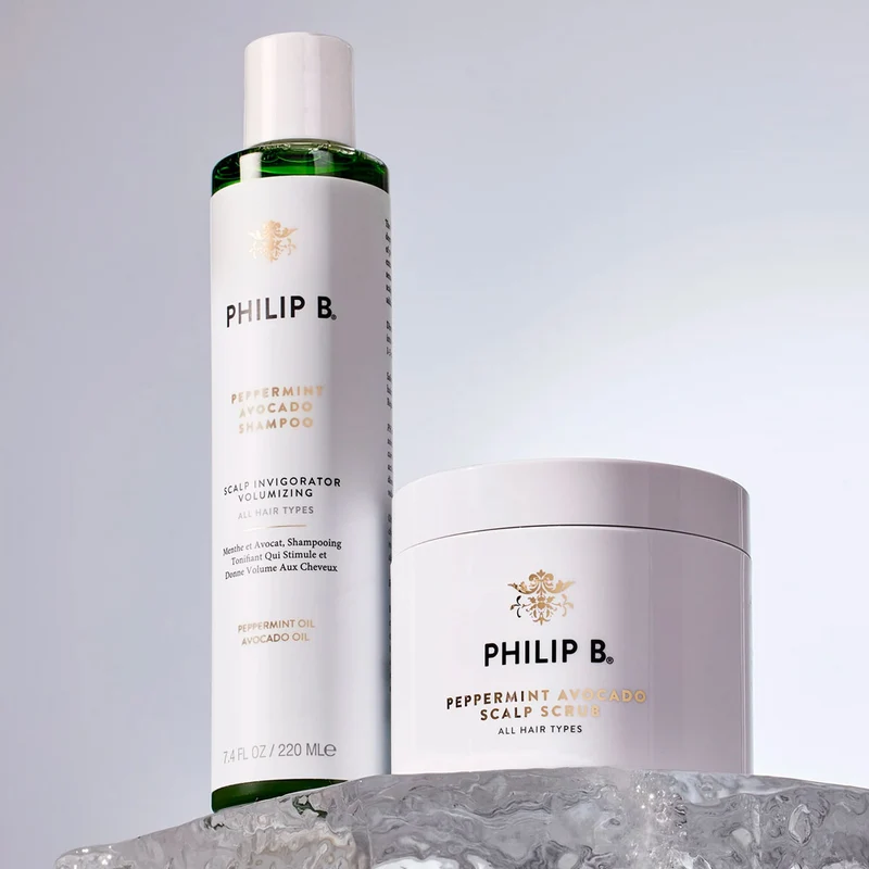 Philip B Peppermint Avocado Scalp Scrub 236ml - gommage pour le cuir chevelu