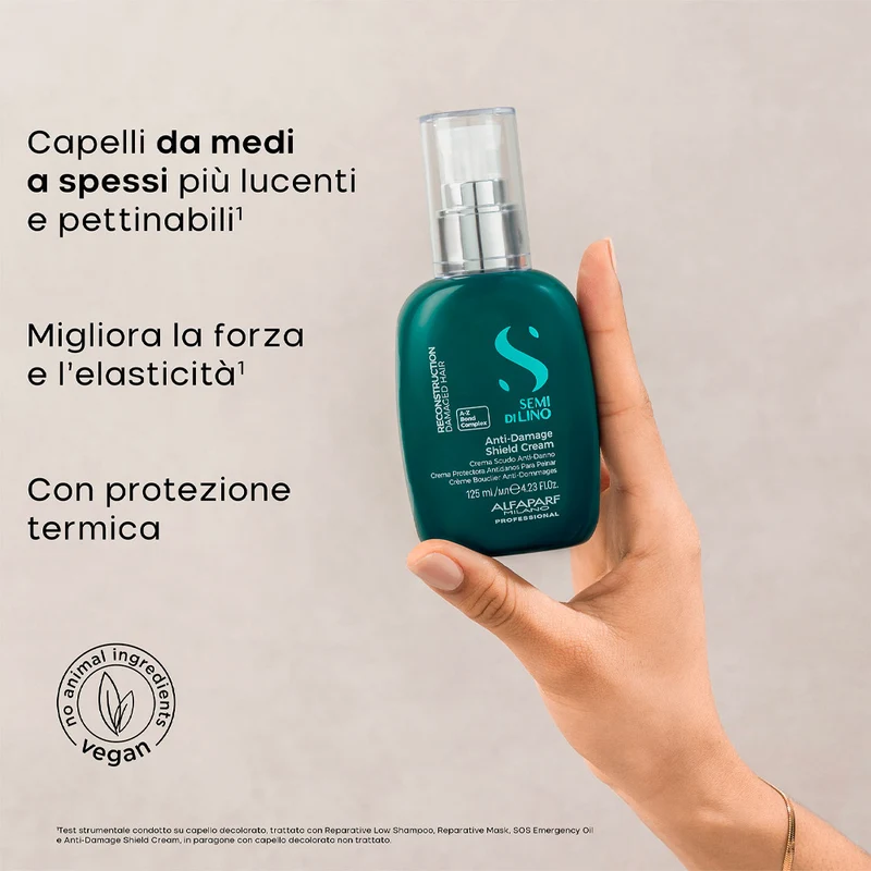 Alfaparf Milano Semi di Lino Reconstruction Anti-Damage Shield Cream 125ml - crème restructurante