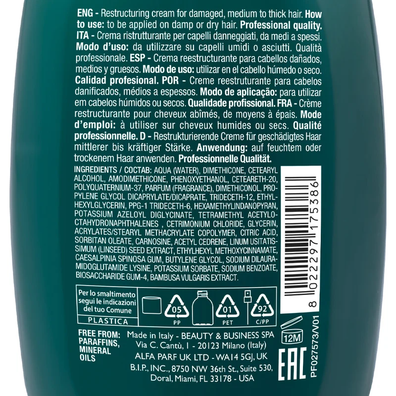Alfaparf Milano Semi di Lino Reconstruction Anti-Damage Shield Cream 125ml - crème restructurante