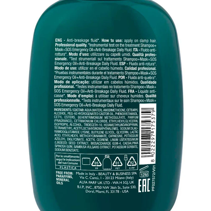 Alfaparf Milano Semi di Lino Reconstruction Reparative Anti-Breakage Daily Fluid 125ml - fluide anti-casse quotidien