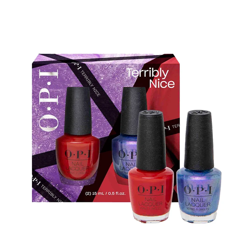 OPI Nail Lacquer Terribly Nice Duo Pack 2x15ml - coffret de vernis à ongles