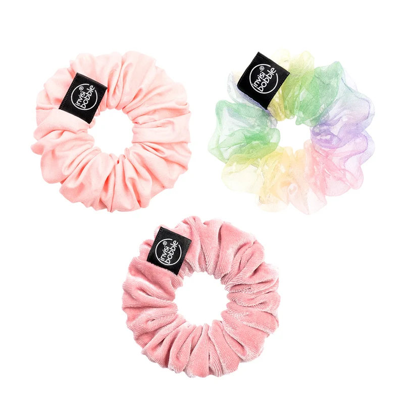 Invisibobble Sprunchie Trio Dreamin' Macaron - pack de 3 sprunchie