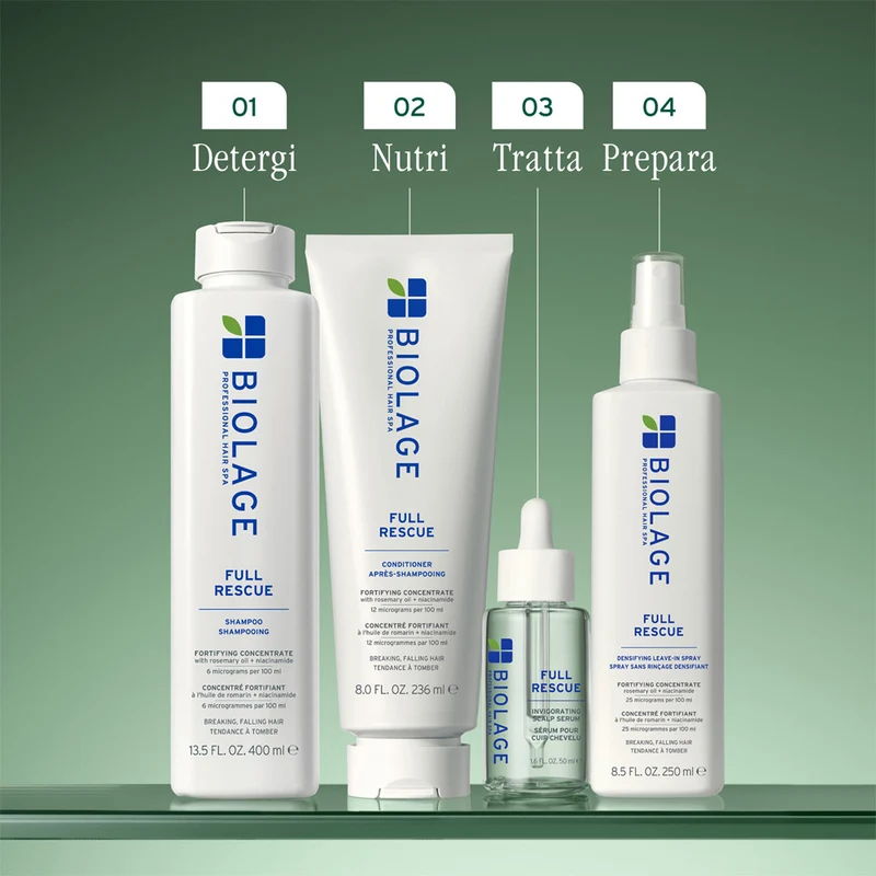 Biolage Professional Hair Spa Full Rescue Shampoo 400ml - shampooing anti-chute