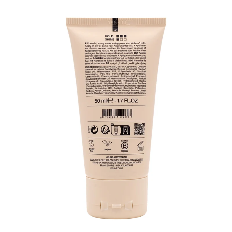 Keune Style Power Pasta Strong Hold Styling Paste 50ml - pâte modelante