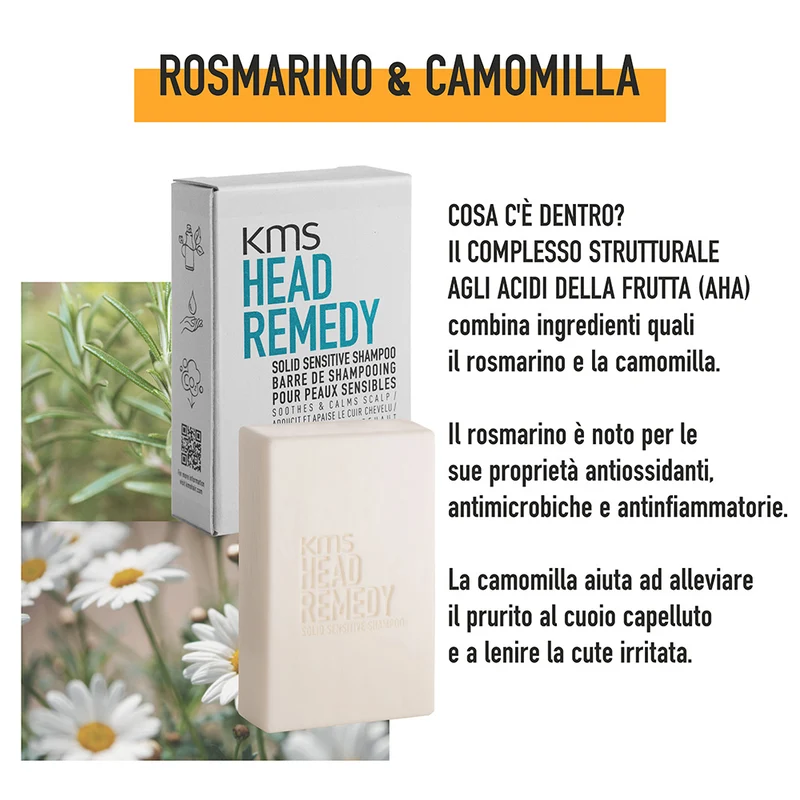 Kms Headremedy Solid Sensitive Shampoo 75gr -shampoing solide ultra-délicat
