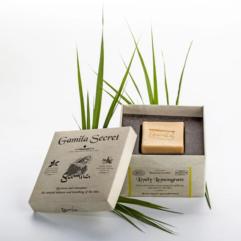 Gamila Secret Lemongrass Soap 115gr - savon pour peaux impures et grasses