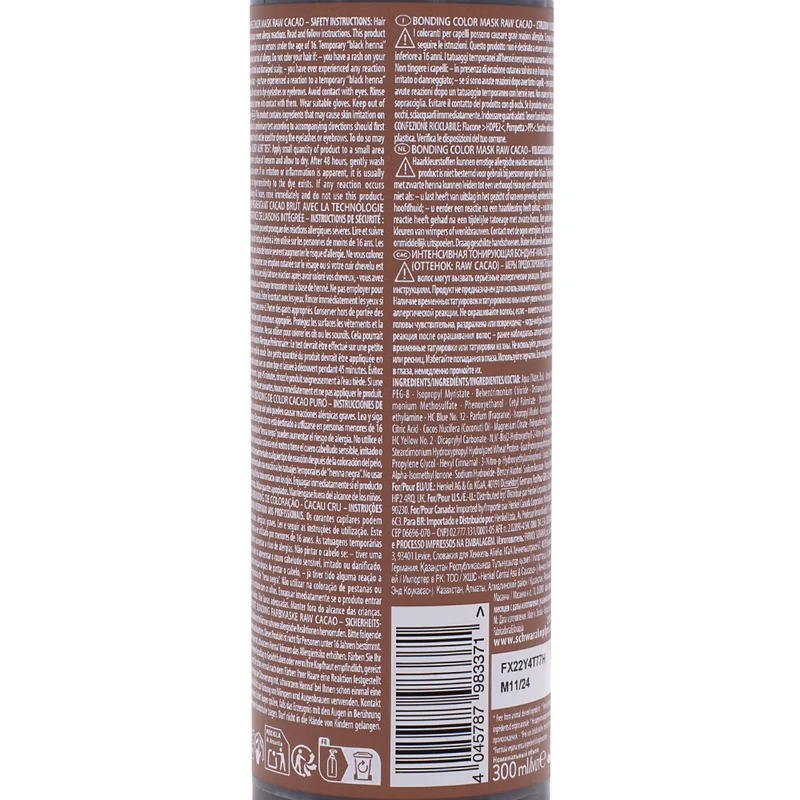 Schwarzkopf Chroma ID Color Mask 6-46 Raw Cacao 300ml - masque colorant semi-permanent