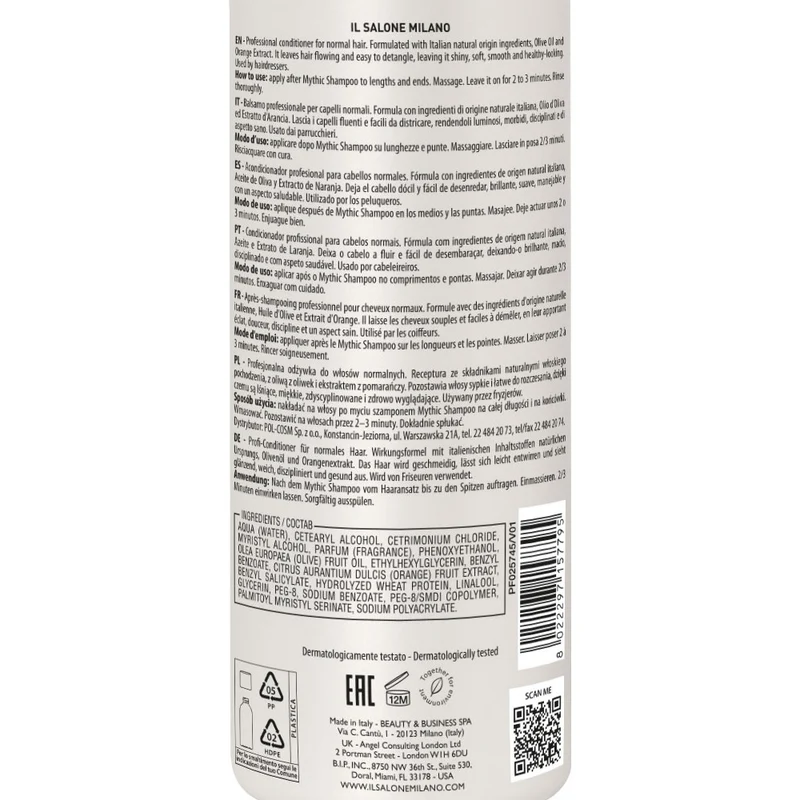 Il Salone Milano Mythic Conditioner 500ml - après-shampooing pour cheveux normaux