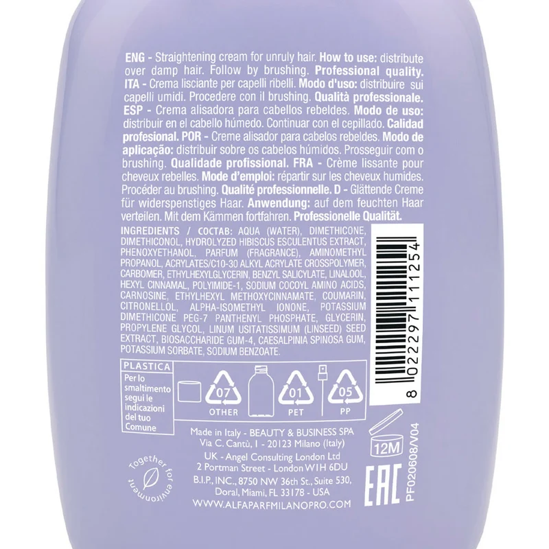 Alfaparf Milano Semi di Lino Smooth Smoothing Cream 125ml - crème lissante