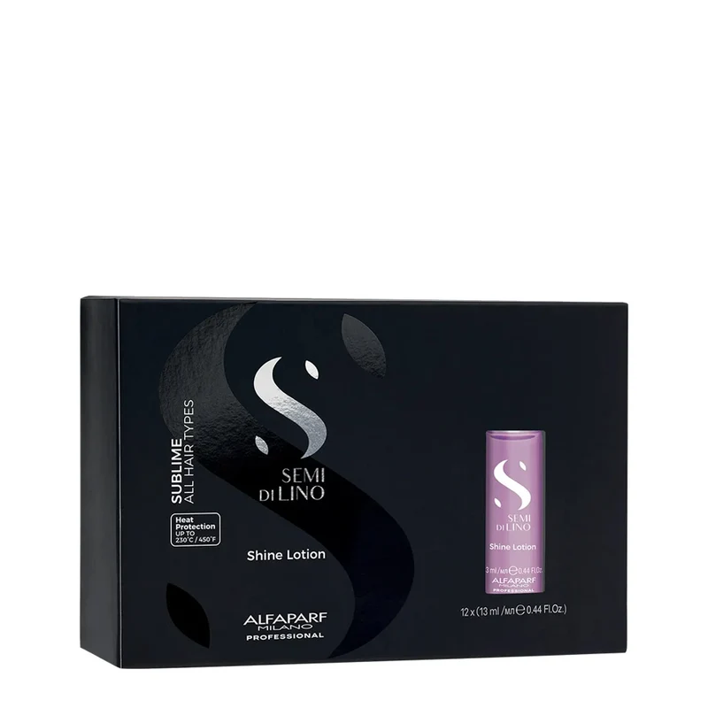 Alfaparf Milano Semi Di Lino Sublime Shine Lotion 12x13ml - traitement brillance