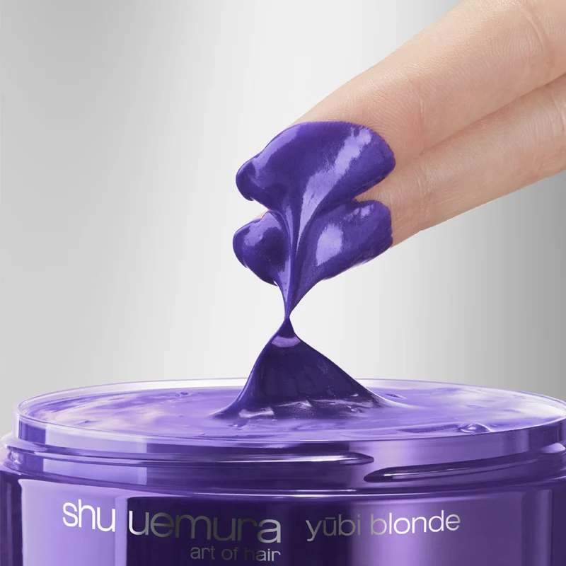 Shu Uemura Yubi Blonde Anti-Brass Purple Balm 200ml - masque anti-jaune cheveux blonds