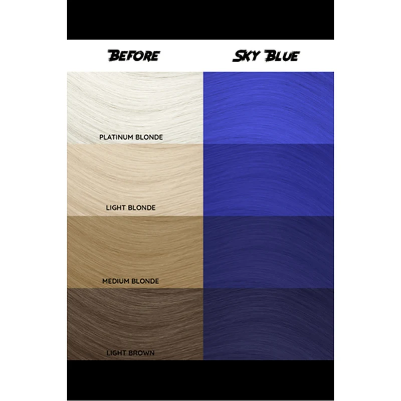Crazy Color Sky Blue no 59, 100ml - Crème colorante bleu ciel