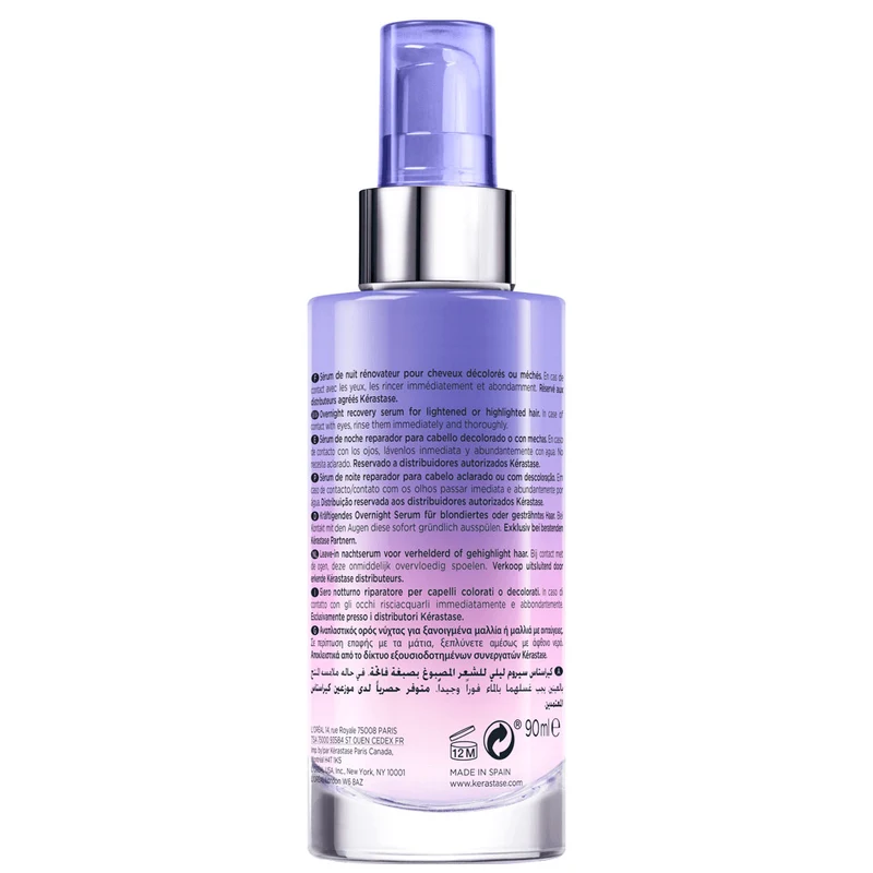 Kerastase Blond Absolu Serum Cicanuit 90ml - sérum de nuit rénovateur pour cheveux blonds