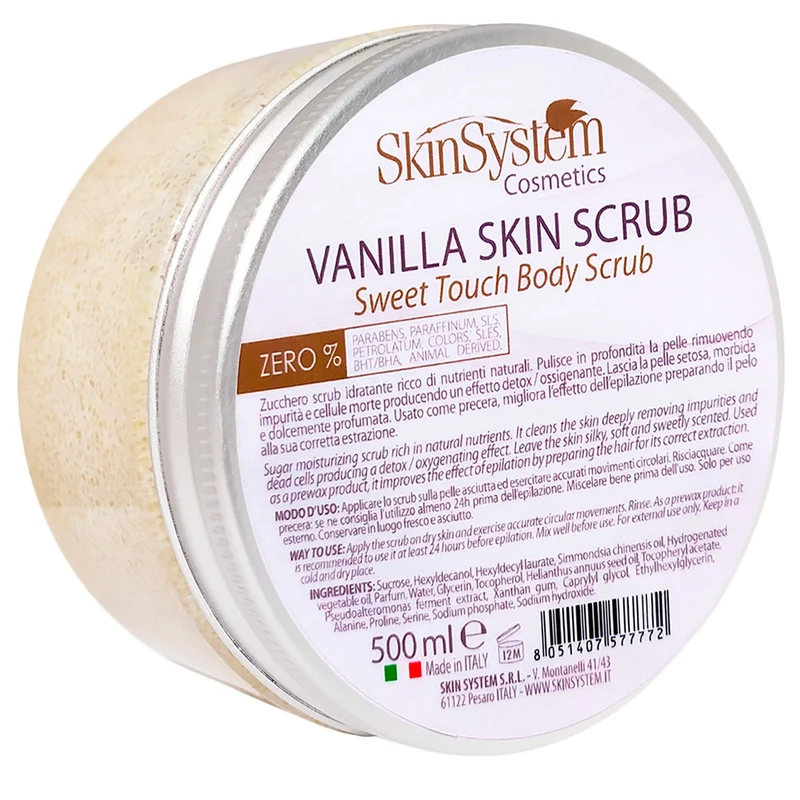 SkinSystem Vanilla Skin Scrub Sweet Touch Body Scrub 500ml - gommage hydratant