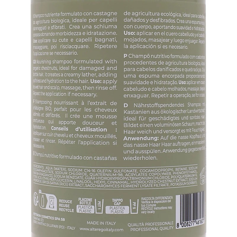 Alterego Curego Nourish Shampoo 950ml - shampooing nourrissant