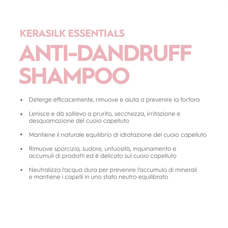 Kerasilk Essentials Anti-Druff Shampoo 250ml - shampooing pour cuir chevelu gras