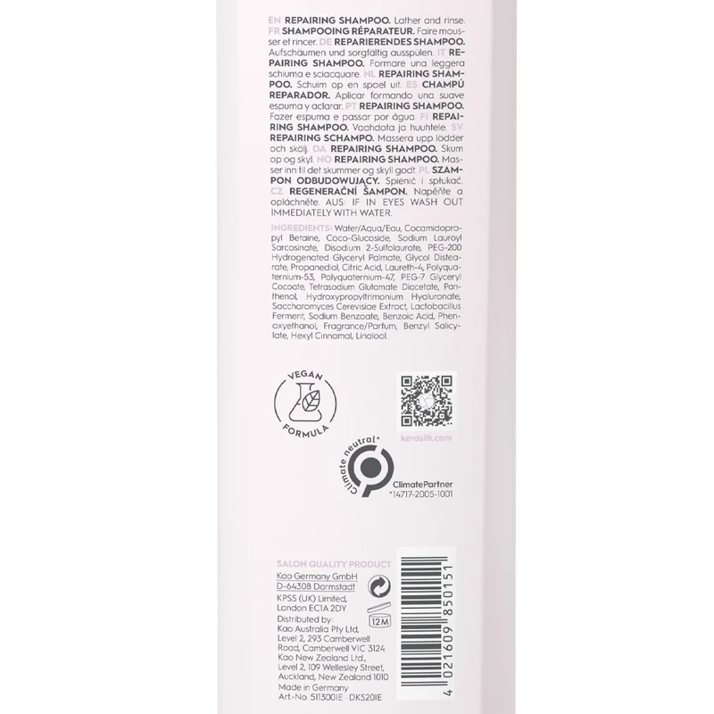 Kerasilk Essentials Repairing Shampoo 250ml - shampooing fortifiant