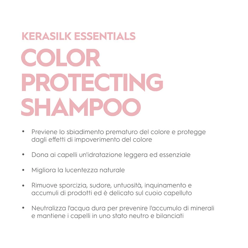 Kerasilk Essentials Color Protecting Shampoo 250ml - shampooing protecteur de couleur