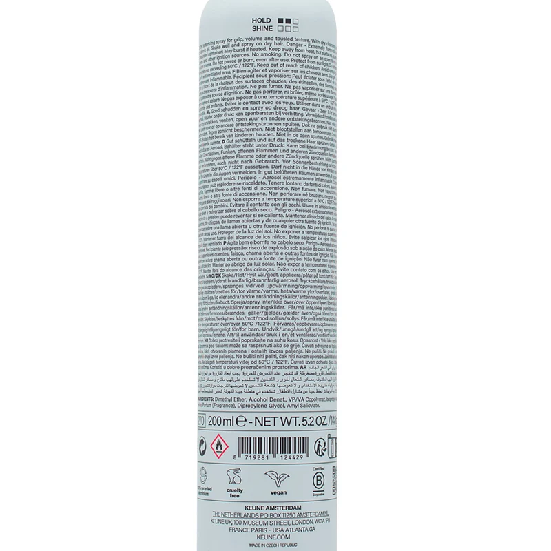 Keune Style Get A Grip Dry Texturizer Spray 200ml - spray volumateur