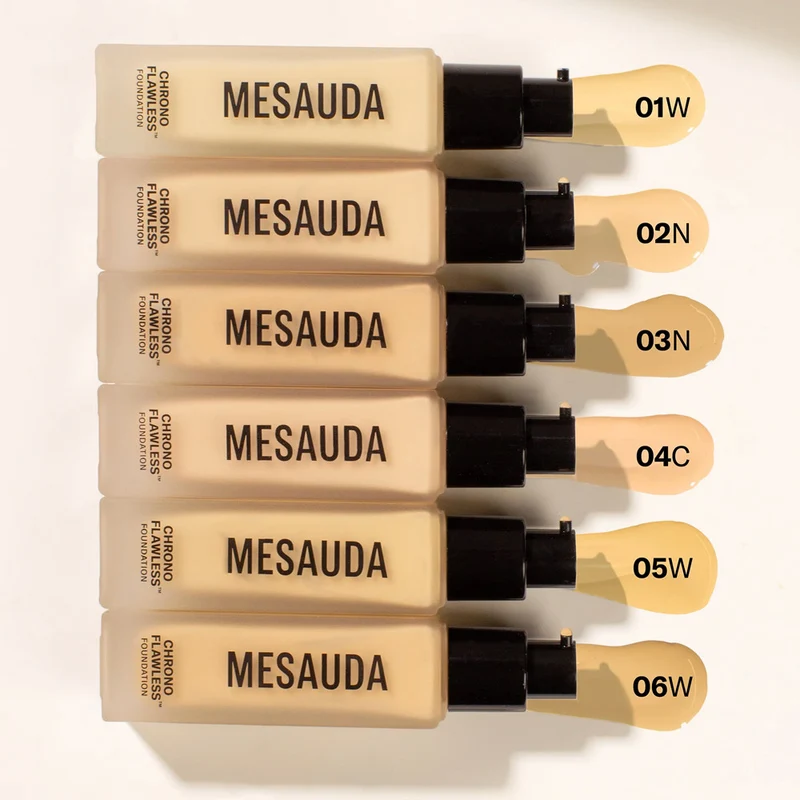 Mesauda Beauty Chrono Flawless Foundation 02N 30ml - fond de teint fluide longue tenue