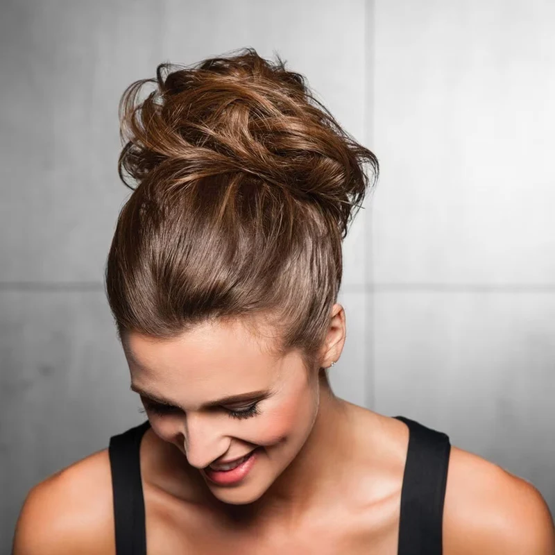 Hairdo Fancy Do Élastique Cheveux Cheveux blonds dorés clairs avec stries