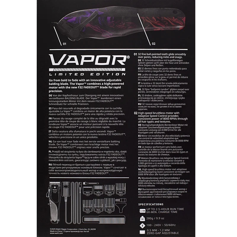 Wahl Vapor Limited Edition - tondeuse à cheveux