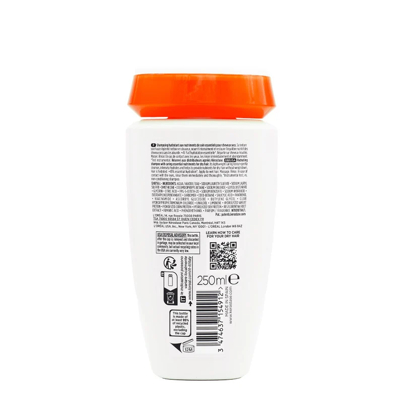 Kerastase Nutritive Bain Satin 250ml - shampooing nourrissant pour cheveux normaux ou secs
