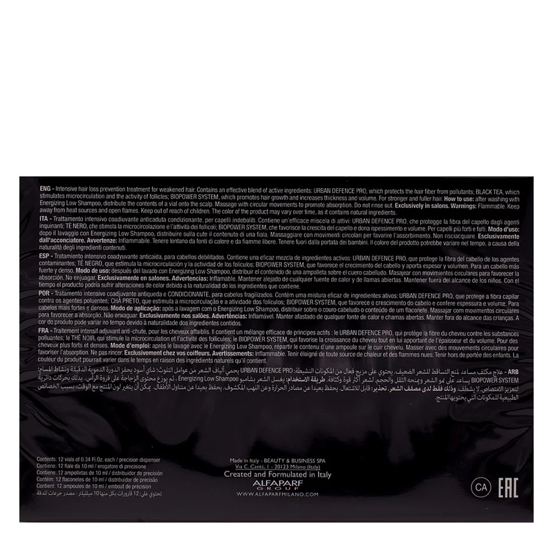 Alfaparf Milano Blends Of Many Energizing Lotion 12x10ml - lotion énergisante anti-chute