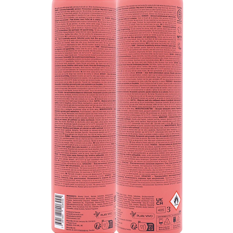 Maria Nila Finishing Spray 300ml - spray à tenue forte