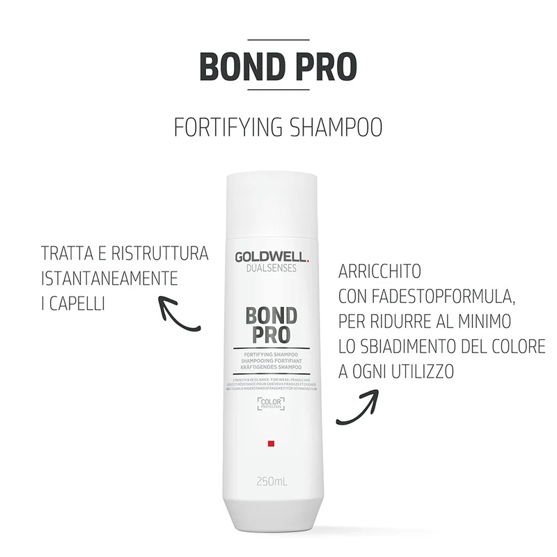 Goldwell Dualsenses Bond Pro Fortifying Shampoo 250ml - shampooing pour cheveux fragiles et abîmés