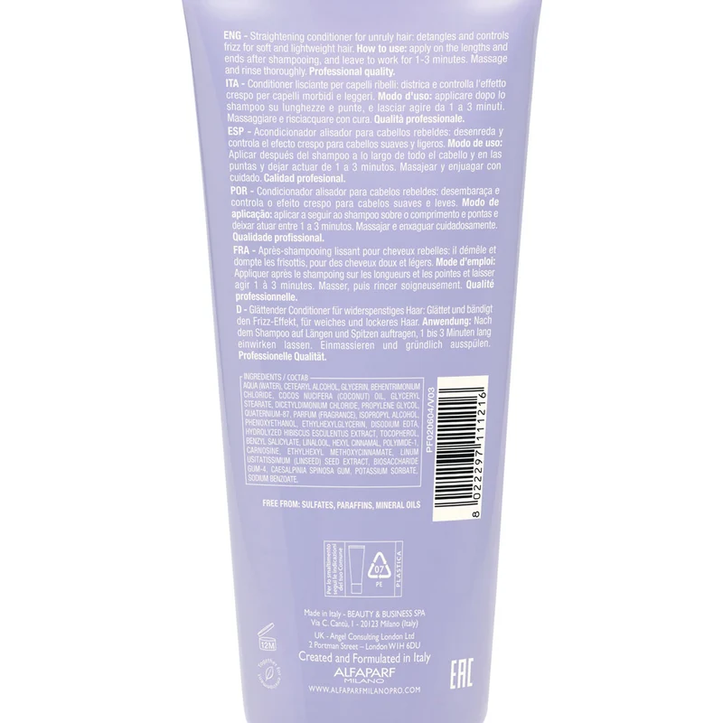 Alfaparf Milano Semi di Lino Smooth Smoothing Conditioner 200ml - après-shampooing lissant