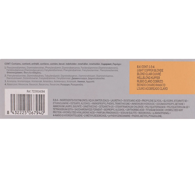 Revlon Professional Revlonissimo Colorcosmetique 8.4 Light Copper Blonde 60ml - coloration permanente