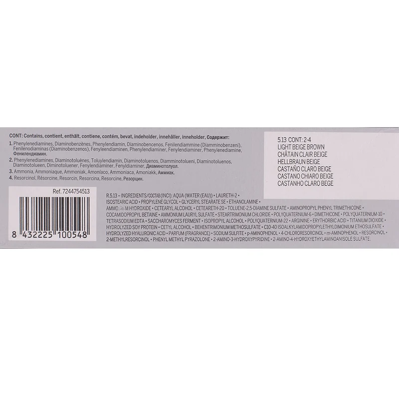 Revlon Professional Revlonissimo Colorcosmetique 5.13 Light Beige Brown 60ml - coloration permanente