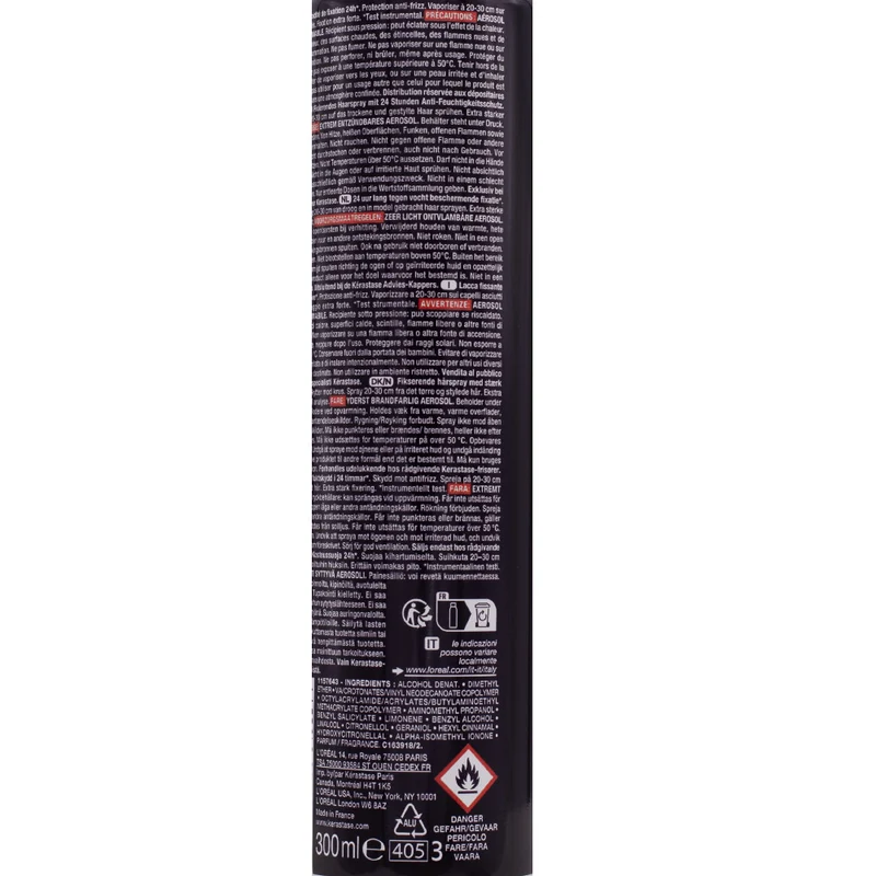 Kerastase Styling Laque noire 300ml - laque tenue extra forte