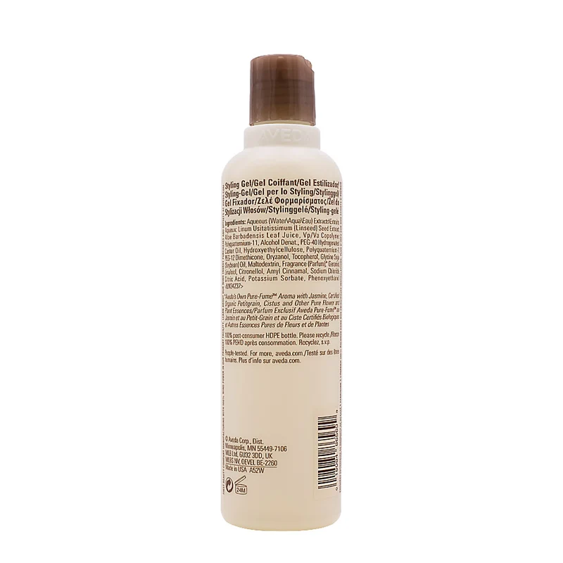 Aveda Styling Flax Seed Aloe Strong Hold Sculpturing Gel 250ml - gel tenue forte