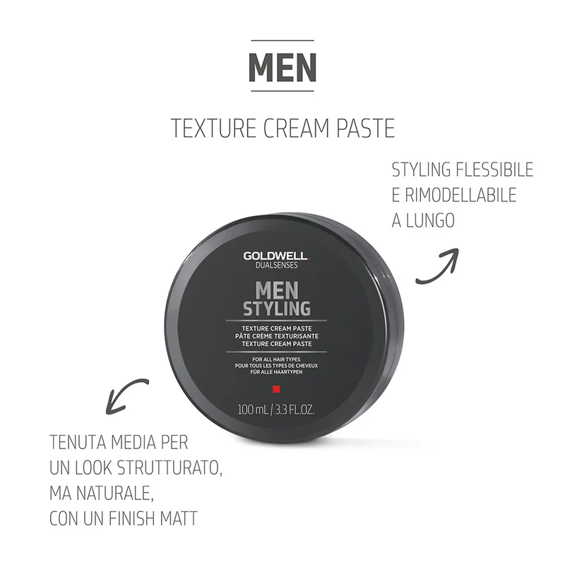 Goldwell Dualsenses Men Texture Cream Paste 100ml - pâte pour tous types de cheveux