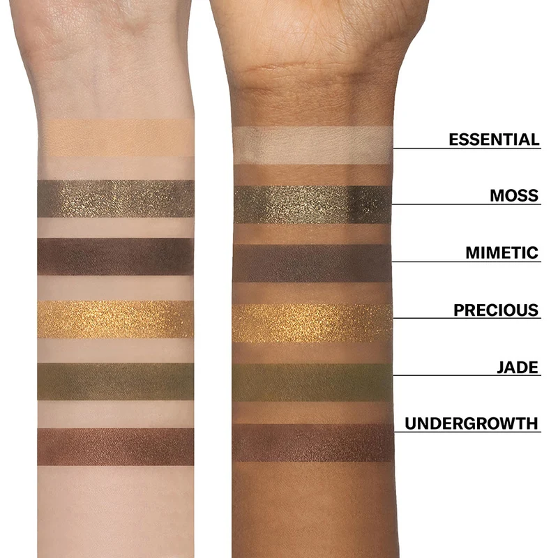 Mesauda Beauty Bare Harmony Palette 205 Hidden Green 6gr - palette de 6 fards à paupières
