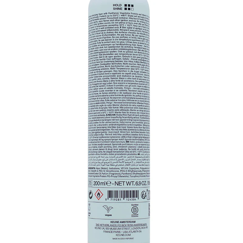 Keune Style Velvet Cloud Strong Volume Foam 200ml- mousse volumisante tenue forte
