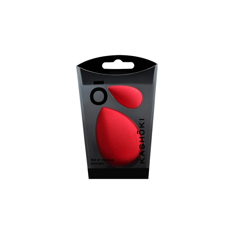 Kashōki Make Up Raindrop Makeup Sponge Mini And Large - set de deux éponges de maquillage