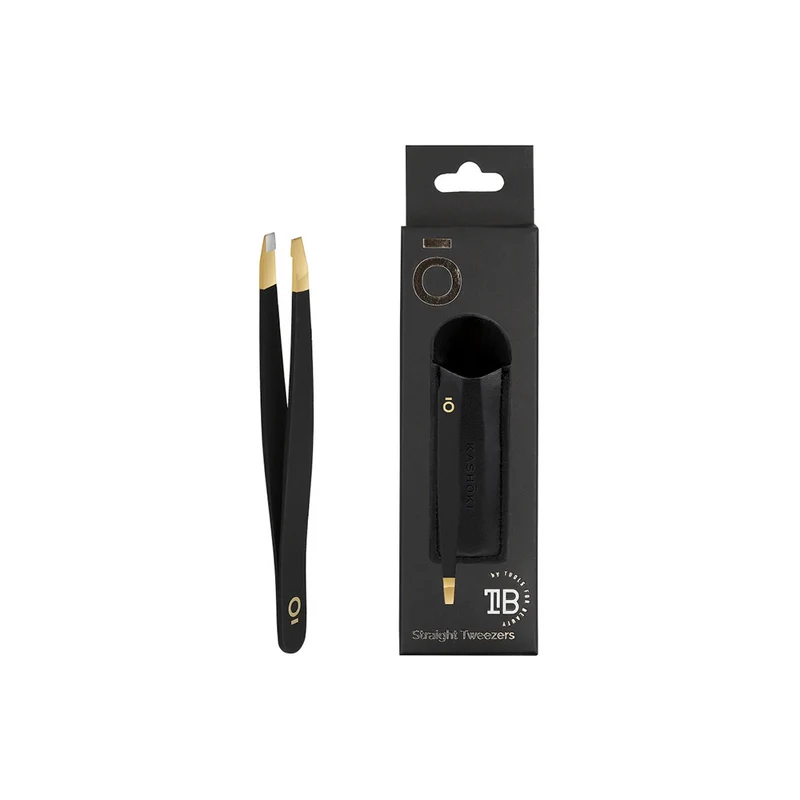 Kashōki Make Up Slant Tweezers With Case - pince à sourcils