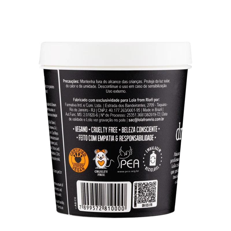 Lola From Rio Dream Cream 200gr - masque super hydratant cheveux rebelles