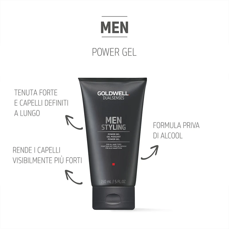 Goldwell Dualsenses Men Power Gel 150ml - gel pour tous types de cheveux