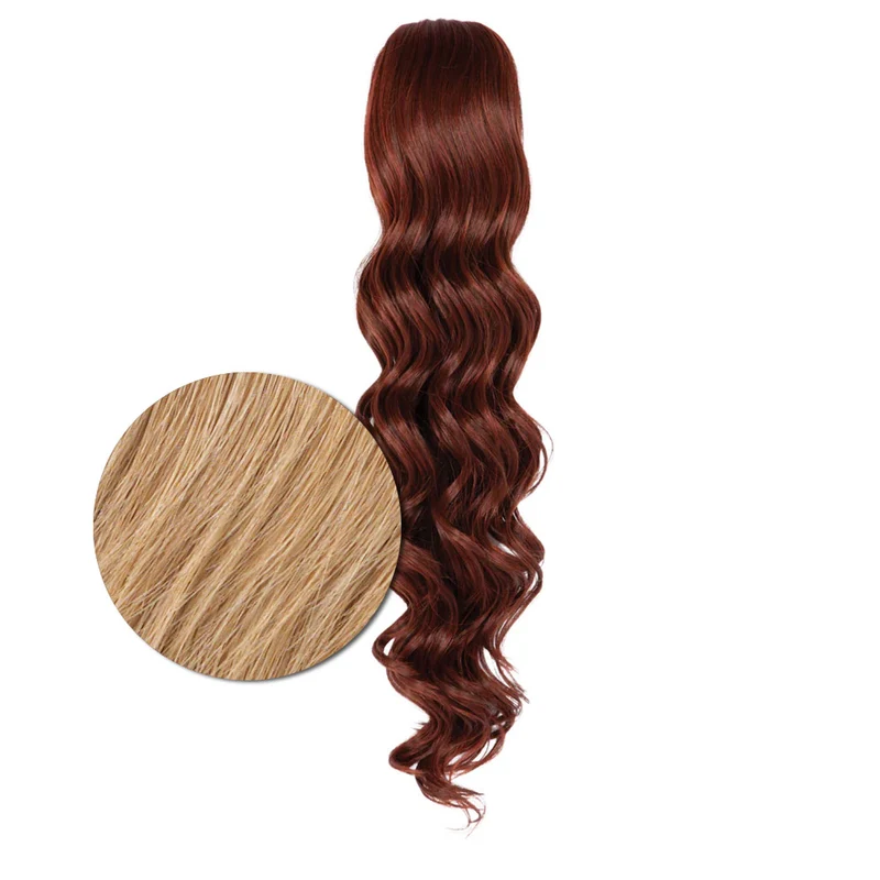 Hairdo Queue de cheval ondulée à Pince Blond Moyen Doré R25 69cm