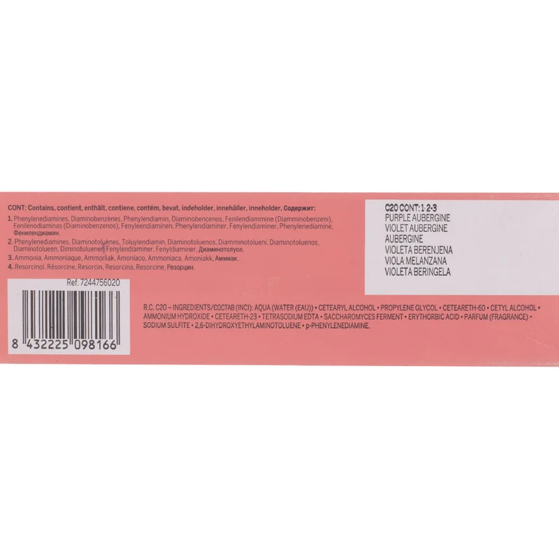 Revlonissimo Cromatics C20 Violet Aubergine 75ml - coloration permanente