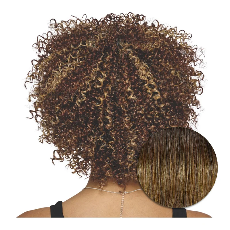 Hairdo Galorè Perruque Bouclée Chocolat/Doré Caramel - perruque coupe moyenne