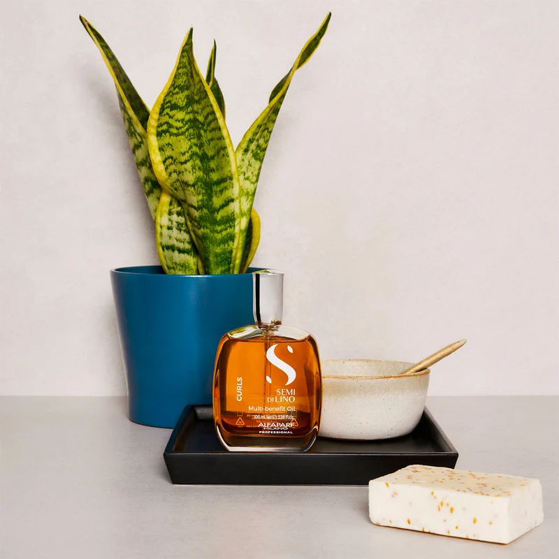 Alfaparf Milano Semi di Lino Curls Multi Benefit Oil 100ml - huile hydratante pour cheveux bouclés